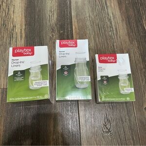 PLAYTEX  baby nurser drop ins liners pre-sterilized lot/3 4 oz & 8-10 oz NEW